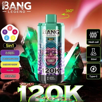BANG LEGEND 120K, σας αφήνει να ζήσετε τη μεγαλύτερη απόλαυση