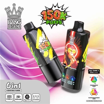 BANG LEGEND 150K PUFFS VAPE — Ένα νέο σημείο αναφοράς για τσιγάρα υψηλής-μιας...