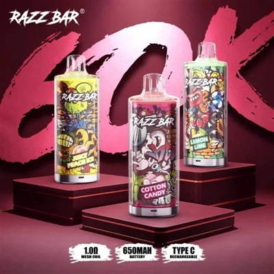 Razz Bar 60000: Ξεκινώντας μια νέα εποχή των τσιγάρων υψηλής-μιας χρήσης E-μι...