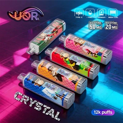 UOR CRYSTAL 12K: Επαγγελματική εμπειρία στον ατμιστή μιας χρήσης