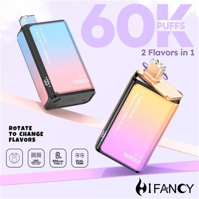 HIFANCY TWINS MAX 60K — Μια διπλή έκρηξη γεύσης, η περιπέτεια της γεύσης σας ...