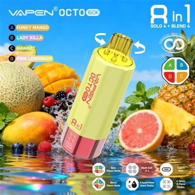 Vapen Octo 160K Puffs 8-in-1: Όταν οι πολλές γεύσεις δεν είναι πια ένα κόλπο,...