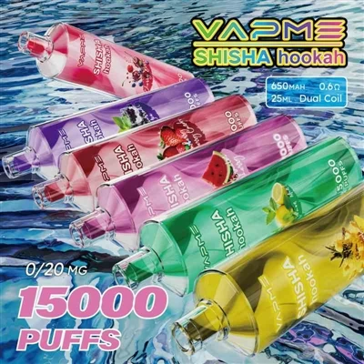 Vapme Shisha Hookah 15000: Ένας συνδυασμός ελαφριάς εμπειρίας ναργιλέ και επα...