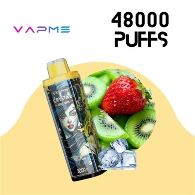VAPME CRYSTAL 48000: Ένα τσιγάρο E-μιας χρήσης υψηλής-χωρητικότητας Πραγματικ...
