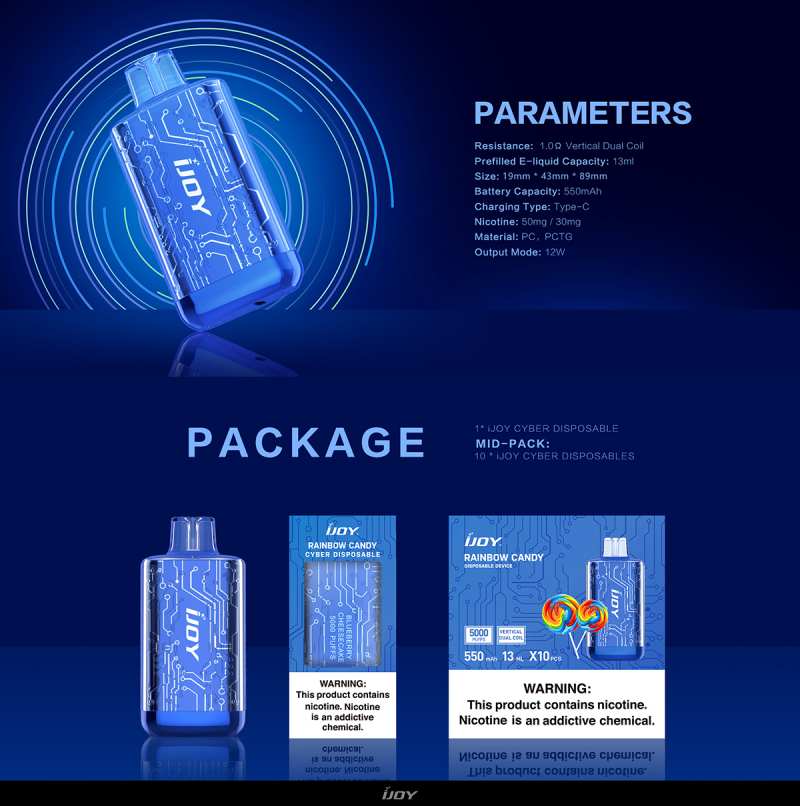 iJoy Cyber 5000 puff vapes
