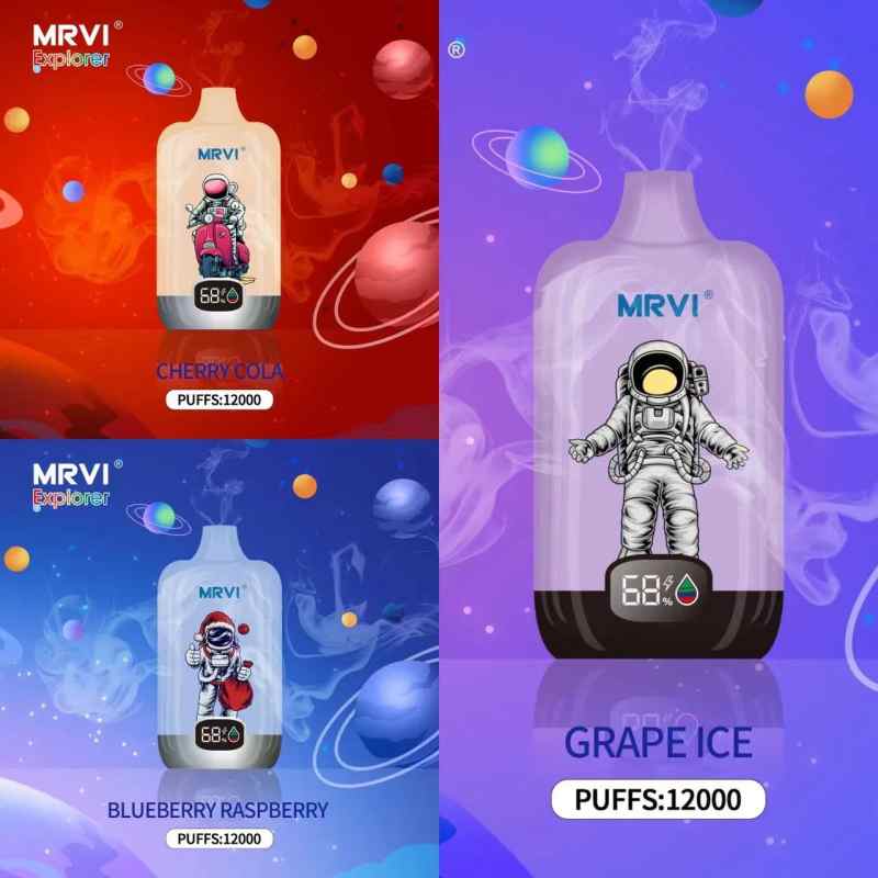 Vapes-Factory-Mrvi-Explorer-Puff-12000-Disposable-Vaper-Puff-12K-Mesh-Coil-E-Cigarette-with-Rechargeable-650mAh-Battery-22ml-Pod-Smart-Screen-DeviceMRVI EXPLORER 12000