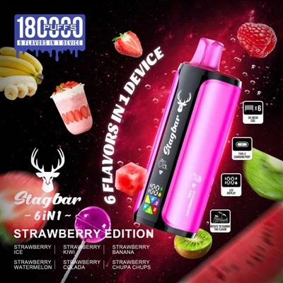 StagBar 6 ιντσών1 180K Puffs Vap